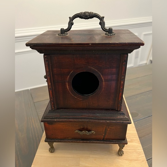 Storage & Organization Vintage Clock Jewelry Box Handmade Rare